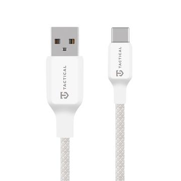 Tactical Stitch Thread USB-A/USB-C-kabel - 0.3m, 15W - hvit