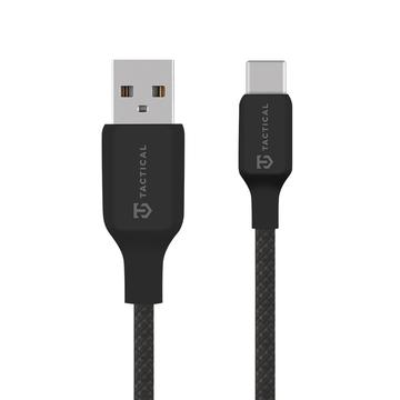 Tactical Stitch Thread USB-A/USB-C-kabel - 1m, 15W - svart