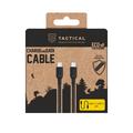 Tactical USB-C-kabel med stingtråd - 2m, 60W - svart