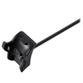 Tactical USB Ladekabel - Honor Band 2/2 Pro/3/3 Pro/4/5 - 1m - Svart