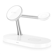 Tech-Protect A12 3-i-1 MagSafe trådløs lader 15 W med innebygd LED-lampe