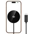 Tech-Protect A50 hurtiglader med MagSafe og Qi2.2, 25W - svart