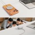 Tech-Protect A50 hurtiglader med MagSafe og Qi2.2, 25W - hvit