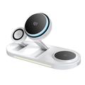 Tech-Protect A51 ArcticBoost 3-i-1 MagSafe-lader med aktiv kjøling - 25W Qi 2.2 - hvit