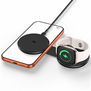 Tech-Protect A55 2-i-1 magnetisk/MagSafe trådløs lader 25W, Qi 2.2