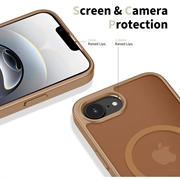 iPhone 16e/17e Tech-Protect BasicMag MagSafe-deksel - matt brun