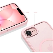 iPhone 16e/17e Tech-Protect BasicMag MagSafe-deksel - matt lysrosa