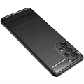 Samsung Galaxy A23 5G Tech-Protect Børstet TPU Deksel - Karbonfiber - Svart