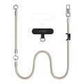 Tech-Protect C10S 2-i-1-tau med skulderrem og håndleddsstropp - Beige / titan