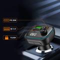 Tech-Protect CC07 3-ports 54W billader og Bluetooth-FM-sender - svart