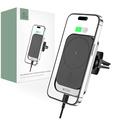 Tech-Protect CW19 Magnetisk MagSafe trådløs lader/luftventilholder for bil - 15W - Svart