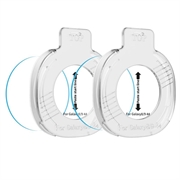Samsung Galaxy Watch8/9 Tech-Protect Easy Set+ skjermbeskytter i herdet glass – 40mm – 2 stk. – gjennomsiktig