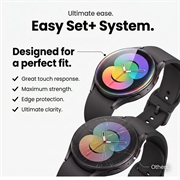 Samsung Galaxy Watch8/9 Tech-Protect Easy Set+ skjermbeskytter i herdet glass – 40mm – 2 stk. – gjennomsiktig