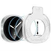 Samsung Galaxy Watch8/9 Tech-Protect Easy Set+ skjermbeskytter i herdet glass – 44mm – 2 stk. – Klar