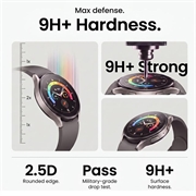 Samsung Galaxy Watch8/9 Tech-Protect Easy Set+ skjermbeskytter i herdet glass – 44mm – 2 stk. – Klar