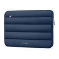 Tech-Protect Fluffy plysj laptop-etui 13"-14" - marineblå
