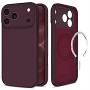 iPhone 17 Pro Max/18 Pro Max Tech-Protect flytende silikon-deksel - MagSafe-kompatibel - Burgund