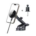 Tech-Protect MM15W-V10 MagSafe dashbord & luftventil bilholder / trådløs lader - 15W - Svart