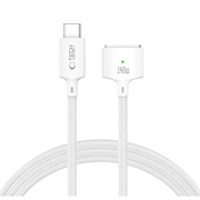 Tech-Protect MMC01 Ultraboost USB-C til MagSafe 3-kabel 140W - 2m - hvit