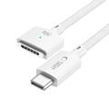 Tech-Protect MMC01 Ultraboost USB-C til MagSafe 3-kabel 140W - 2m - hvit