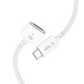 Tech-Protect MMC01 Ultraboost USB-C til MagSafe 3-kabel 140W - 2m - hvit