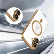 iPhone 17 Tech-Protect MagFlex-deksel - MagSafe-kompatibelt - Klar / Gull