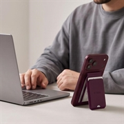 Tech-Protect MagWallet Stand MagSafe-kompatibel kortholder - Burgund