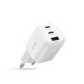 Tech-Protect NCA100W-GaN vegglader med 3 porter og 100W - hvit