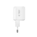 Tech-Protect NCA100W-GaN vegglader med 3 porter og 100W - hvit