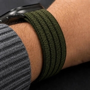 Tech-Protect nylon sportsrem - Apple Watch 8/9/10/11/SE/Ultra - 44/45/46/49mm - militærgrønn
