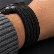 Tech-Protect nylonrem til sport - Apple Watch 8/9/10/11/SE/Ultra - 44/45/46/49mm - svart