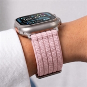 Tech-Protect nylon sportsrem - Apple Watch 8/9/10/11/SE/Ultra - 44/45/46/49mm - Lyserosa