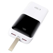 Tech-Protect PB03 Power Bank 30000mAh - 22.5W - Hvit