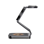 Tech-Protect QI15W-A29 3-i-1 magnetisk trådløs 3-i-1-lader (Åpen Emballasje - Bulk Tilfredsstillende) - Svart