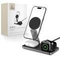 Tech-Protect QI15W-A47 3-i-1 sammenleggbar MagSafe trådløs lader - svart