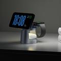 Tech-Protect QI2.2-25W-A48 3-i-1 magnetisk MagSafe trådløs lader – mørkegrå