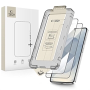 Samsung Galaxy S26+ Tech-Protect Quick Set+ 2-pakning Beskyttelsesglass - Svart kant