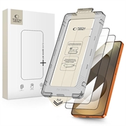 Samsung Galaxy S26 Ultra Tech-Protect Quick Set+ 2-pakning Beskyttelsesglass - Svart kant