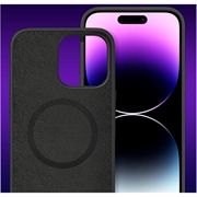 iPhone 14 Pro Max Tech-Protect Silicone MagSafe Deksel (Åpen Emballasje - Tilfredsstillende) - Svart
