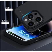 iPhone 14 Pro Max Tech-Protect Silicone MagSafe Deksel (Åpen Emballasje - Tilfredsstillende) - Svart