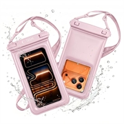Tech-Protect UWC7 universelt, vanntett, flytende etui til 6.9" - Rosa