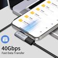 Tech-Protect UltraBoost AA01 Høyrevinklet USB-C-adapter - 40Gbps - Grå