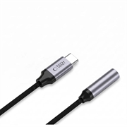 Tech-Protect UltraBoost-adapter USB-C/3.5mm-kontakt DAC – jerngrå