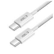 iPhone 15 Pro/15 Pro Max/16 Pro/16 Pro Max Lader 20W med 2 m kabel - hvit