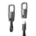 Tech-Protect UltraBoost DNA nøkkelring USB-C-kabel - 60W PD, 17cm - jerngrå