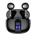 Tech-Protect UltraBoost TWS Core G2 trådløse øretelefoner med LED-skjerm - svart
