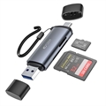 Tech-Protect UltraBoost USB-A/USB-C SD & MicroSD Kortleser - Grå