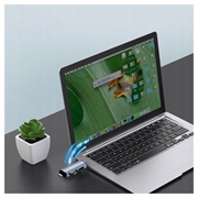 Tech-Protect UltraBoost USB-A/USB-C SD & MicroSD Kortleser - Grå