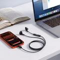 Tech-Protect Ultraboost Core G4 USB-C-hodetelefoner med ledning - svart