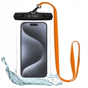 Tech-Protect Universell Vanntett Mobilpose - 6.9" - Svart / Oransje